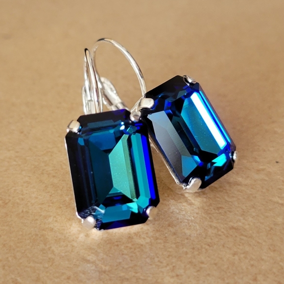 Austrian Crystal Earrings in Silver - Picture 10 of 10